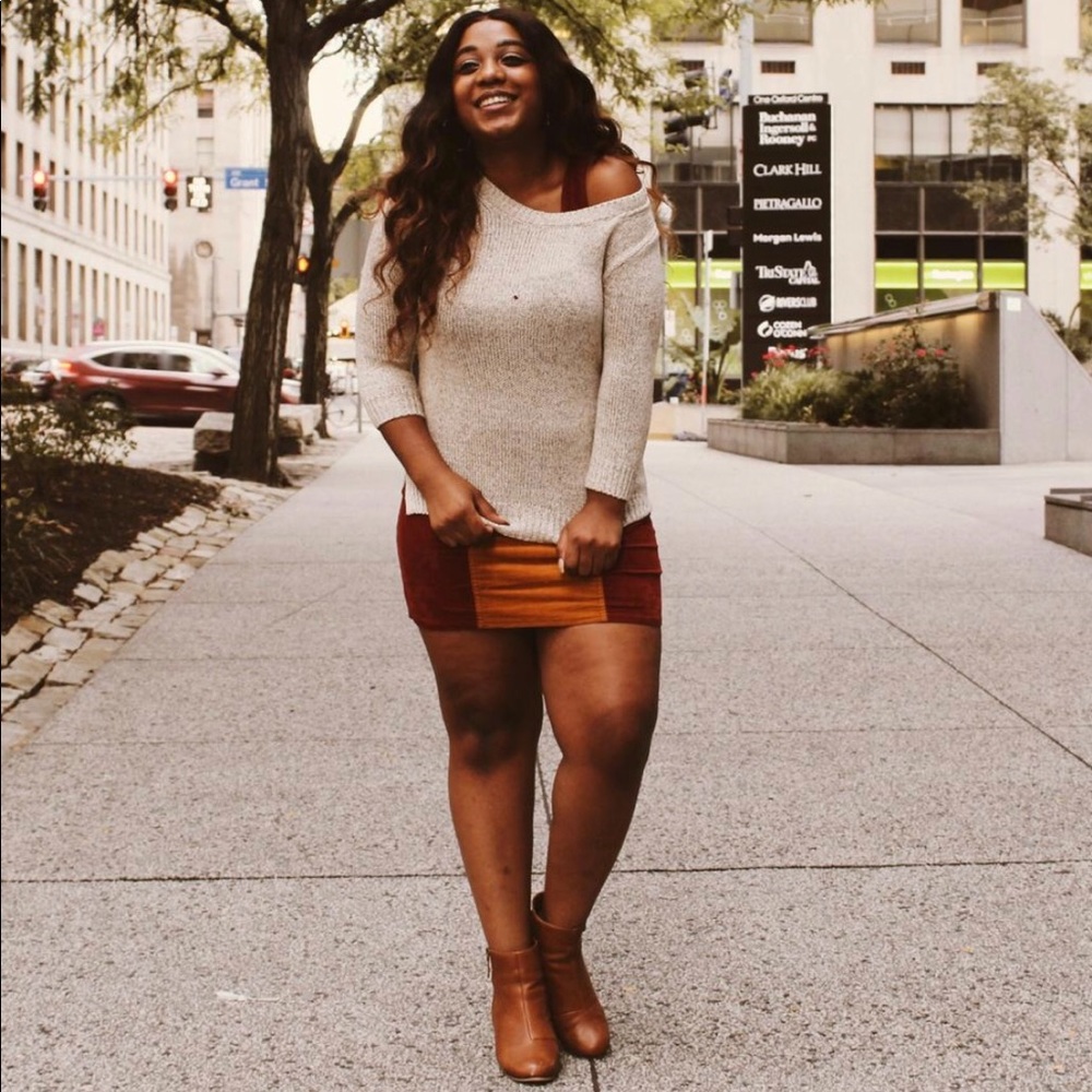 Urban Outfitters Uncut Corduroy Colorblock Dress